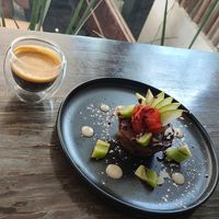 Allegedly a cupcake! at The Pitted Date in Playa Del Carmen