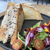 Croque Monsieur - it’s a beast!  at The Pitted Date in Playa Del Carmen