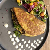 Wow, how an omelette should be  at The Pitted Date in Playa Del Carmen