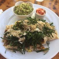 breakfast burrito at The Pitted Date in Playa Del Carmen