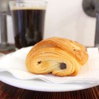 Vegan chocolate croissant  at The Pitted Date in Playa Del Carmen