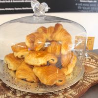 Fluffy vegan Croissants at The Pitted Date in Playa Del Carmen