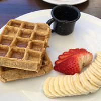 Waffles  at The Pitted Date in Playa Del Carmen