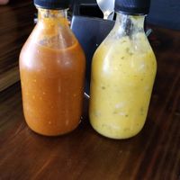 Chipotle  Salsa and Mango Habanero Salsa at The Pitted Date in Playa Del Carmen