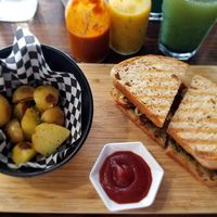 Italian Stallion panini at The Pitted Date in Playa Del Carmen