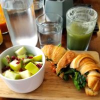 Croissant at The Pitted Date in Playa Del Carmen