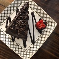Plant based chocolate cake  at The Pitted Date in Playa Del Carmen