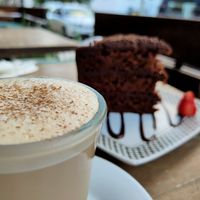 Chai Latte at The Pitted Date in Playa Del Carmen