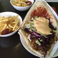 Vöner + French fries + soft drink at Lavash in Hannover