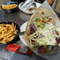 Vöner mit Pommes  at Lavash in Hannover