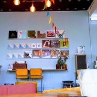 A vinyl shop as well as a cafe. at Kaffi Vinyl in Reykjavik