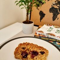 Vegan banana and blueberry flapjack at Taste of Shrewsbury in Shrewsbury