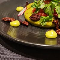 Guacamole with tomato salsa and pecan at A'la carte in Kolobrzeg