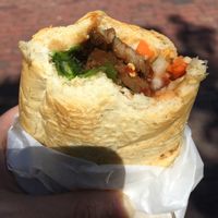 Fake meat BBQ sub at Cuong's Vegan Sandwiches in Boston
