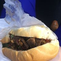 BBQ bahnmi!  at Cuong's Vegan Sandwiches in Boston