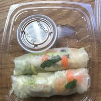 Spring rolls at Cuong's Vegan Sandwiches in Boston