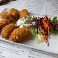 Croquetas de shitake. at Hicuri in Granada