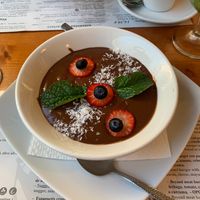 Natilla (chocolate custard) at Hicuri in Granada