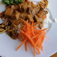 Oriental seitan with rice #Veganuary at Hicuri in Granada