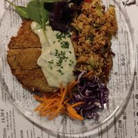 Cordon bleu au seitan at Hicuri in Granada