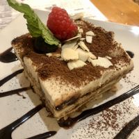 Almond tiramisu .  at Hicuri in Granada