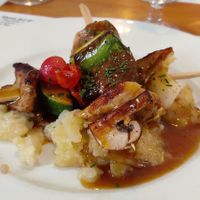 Seitan brochette at Hicuri in Granada