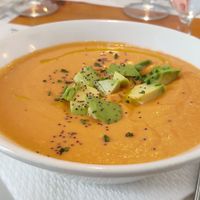 Salmorejo with avocado at Hicuri in Granada
