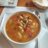 Bean soup (dish of the day) at Hicuri in Granada