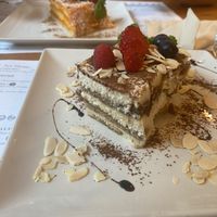 Tiramisu and carrot cake   at Hicuri in Granada