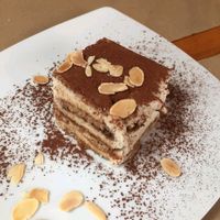 Almonds tiramisu at Hicuri in Granada
