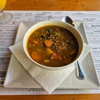 Perfect lentil soup at Hicuri in Granada