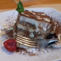 almond tiramisu at Hicuri in Granada