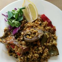 Vegan paella at Hicuri in Granada