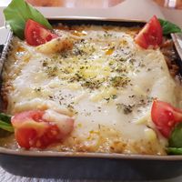 Lasagna at Hicuri in Granada