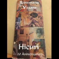 Menu design at Hicuri in Granada