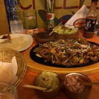 Vegetarian fajitas with tofu asked for no dairy at Chilli Heaven in Huaraz