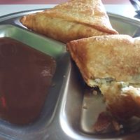 Samosa at Swad Vegetarian Indian in Greenville