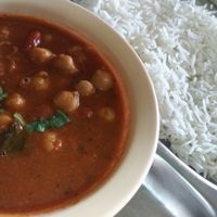 Chana masala at Swad Vegetarian Indian in Greenville