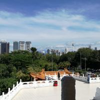 View from the temple at Thean Hou Temple Vegetarian Stall in Kuala Lumpur
