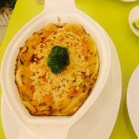 Vegan pasta, great vegan cheese! at Loving Hut Hoa Dang in Hanoi