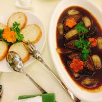 Vegan beef stew at Loving Hut Hoa Dang in Hanoi