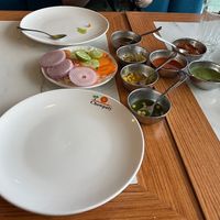 Getting ready for main dishes!  at Chowpaty Pure Vegetarian Restaurant - Westlands in Nairobi