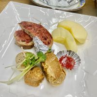 Mixed starter plate at Hatoguruma Kawabata  in Nozawaonsen