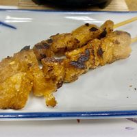 Grilled soy-based mock-meat at Hatoguruma Kawabata  in Nozawaonsen