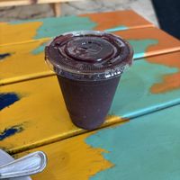 Black hole sun- spinach, blueberries, mint, kiwi  at Jacq N Diane's Juice Box in Holly