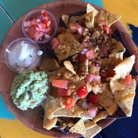 Vegan nachos 😋 at Jacq N Diane's Juice Box in Holly