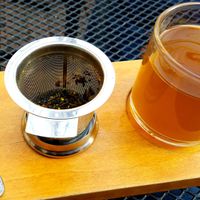 Cup of Sunshine tea at The Mud House in St Louis