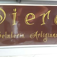 Name of the Gelateria at Piero Gelateria Artigianale in Orbassano