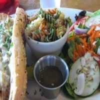 Sluggo's Philly with Pasta Salad and Green Salad at Sluggo's in Pensacola