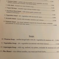 starter menu English  at Loving Hut in Hamburg